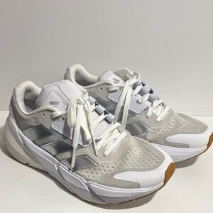 adidas White and Gray Athletic Sneakers